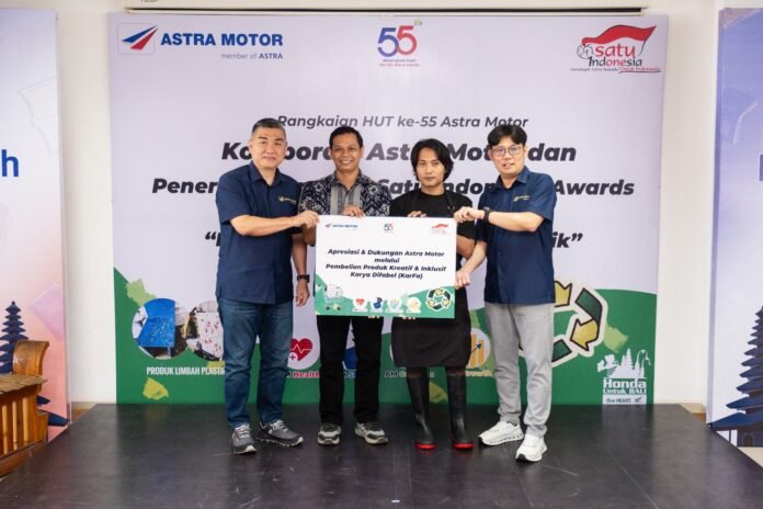 Produk hasil olahan KarFa untuk digunakan di jaringan Main Dealer Astra Motor Bali (22/07/2025). (Foto : Dok AHM)