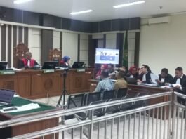 Persidangan di Pengadilan Tindak Pidana Korupsi (Tipikor) Semarang. (Foto:Kamal)