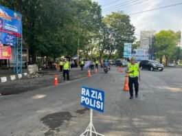 Razia polisi Polres Demak. (Foto : Sam)