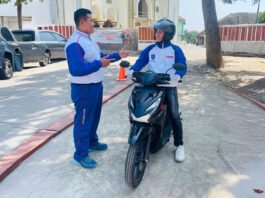 Pembelajaran safety riding. (Foto : Dok Honda)
