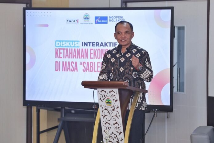 Ketua DPRD Jateng Sumanto saat FGD bertema “Ketahanan Ekonomi Jateng di Masa Sableng”