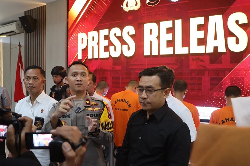Polres Demak Polres Demak gelar perkara penangkapan pelaku narkoba