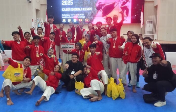 Tim Kempo Kota Semarang usai mengikuti babak kualifikasi Porprov