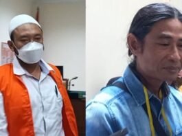 terdakwa robig dan ayah korban Andi Prabowo
