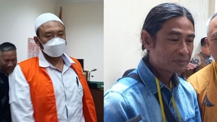 terdakwa robig dan ayah korban Andi Prabowo