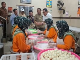 Bupati Karanganyar ketika damping Menteri P2MI.