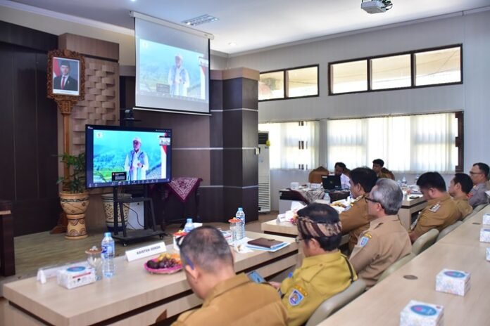 Bupati Tegal bersama jajaran