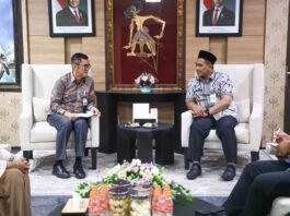 Wakil Gubernur Jateng Taj Yasin Maimoen menerima audiensi pimpinan Bank Indonesia Jawa Tengah