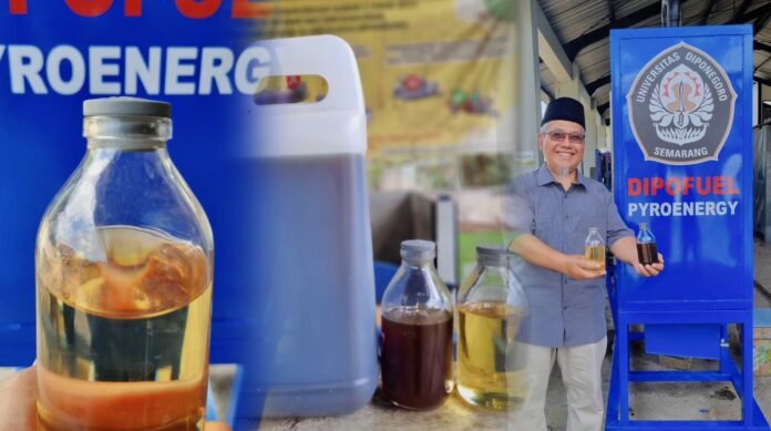 Pirolisis katalisis yang mampu mengubah sampah plastik menjadi energi terbarukan. (Foto : Dok Undip)