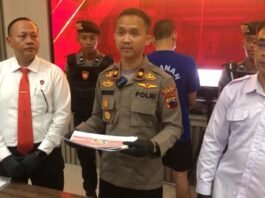 Gelar perkara kasus perzinahan yang menyeret oknum kepala desa sebagai tersangka, dalam konferensi pers di Mapolres Demak, Senin (4/8/2025).(Foto: Sam)