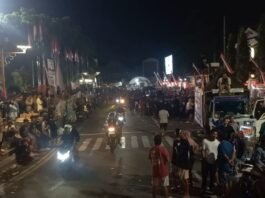 Suasana alun alun Pati sebelum di Demo
