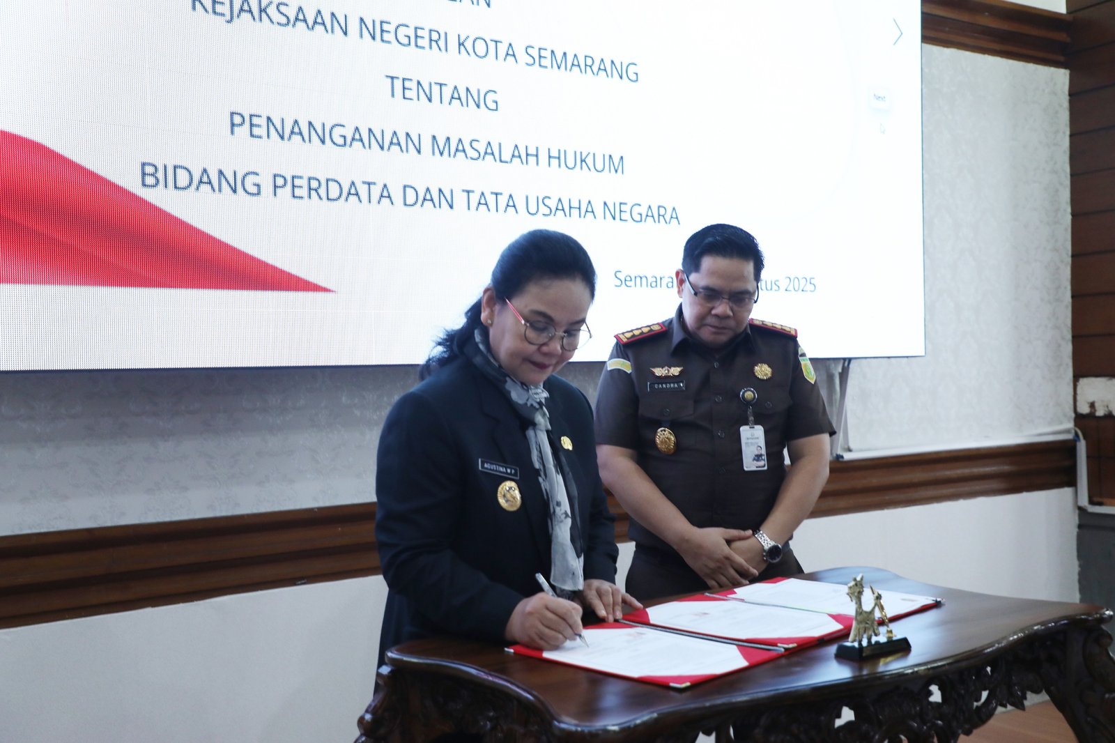 Agustina Pemkot Semarang kerja sama dengan Kejaksaan Negeri Kota Semarang, Senin (25/08/2025). (Foto : Dok Pemkot Semarang)