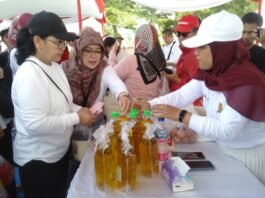 Gerakan Pangan Murah di Banyumanik Kota Semarang, Minggu (10/08/2025).