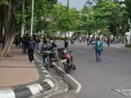 Demo Semarang. (Foto : Tangkapan layar)