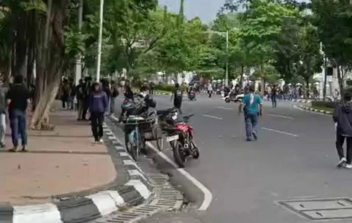 Demo Semarang. (Foto : Tangkapan layar)