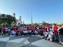 Jalan sehat diikuti oleh seluruh pegawai beserta Tenaga Alihdaya PLN se-UP3 Semarang