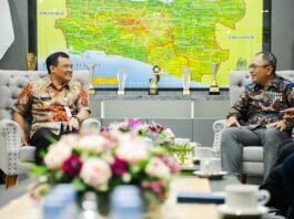 Gubernur Jateng Ahmad Luthfi ketika menerima kunjungan BRI.