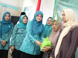 Ketua TP PKK Jateng Nawal Arafah Yasin ketika di pelatihan Rabu Pon PKK Rembang