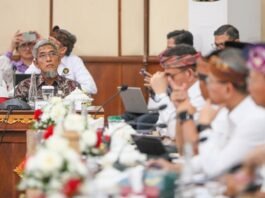 Sekda Jateng Sumarno ketika di acara konsolidasi KDMP