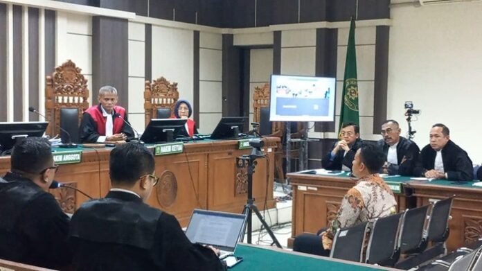 Suasan sidang putusan Direktur PT Chirmarder777, Martono di Pengadilan Tindak Pindana Korupsi (Tipikor) Semarang