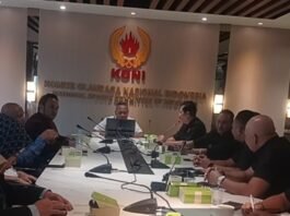 KONI Kota Semarang ketika studi banding ke KONI Pusat