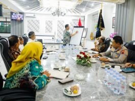 Gubernur Jateng Ahmad Luthfi ketika rapat terbatas Forkopimda Jateng