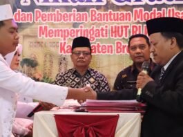 Pemkab Brebes ketika gelar nikah massal gratis (Foto:ist)