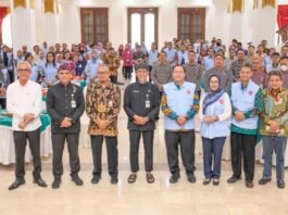 Sekda Jateng Sumarno ketika Sosialisasi Penguatan Integritas, Budaya Antikorupsi dan Gratifikasi di Wisma Perdamaian, Semarang