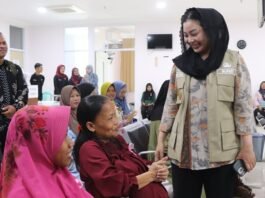 Bupati Brebes Paramitha Widya Kusuma menyapa ibu hamil