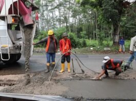 jalan provinsi yang diperbaiki
