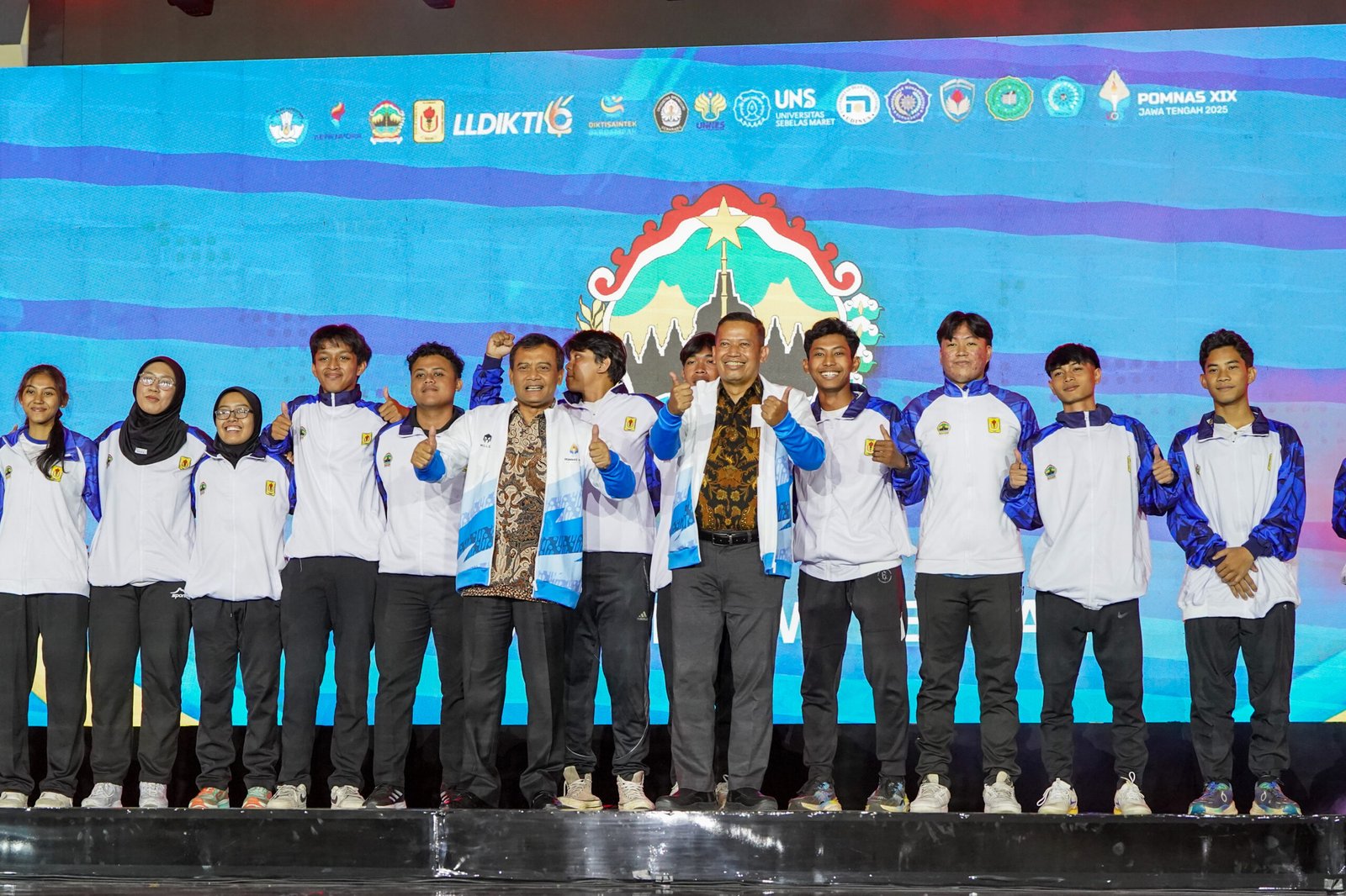 UNDIP Opening ceremony Pekan Olahraga Mahasiswa Nasional (POMNAS) XIX Tahun 2025. (Foto : Dok UNDIP)