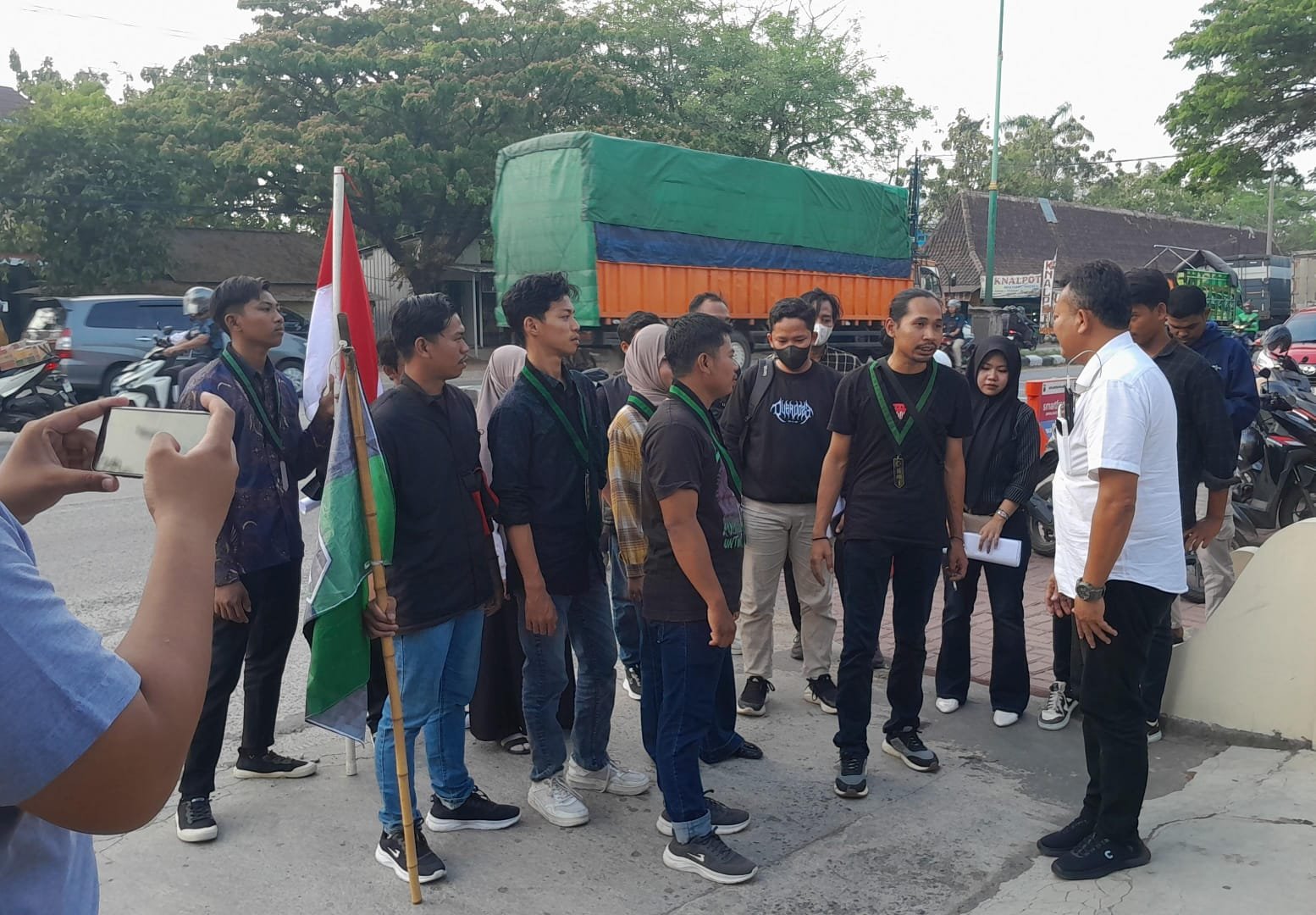 HMI Demak Audiensi HMI Demak bersama jajaran Polres Demak. (Foto : Sam)
