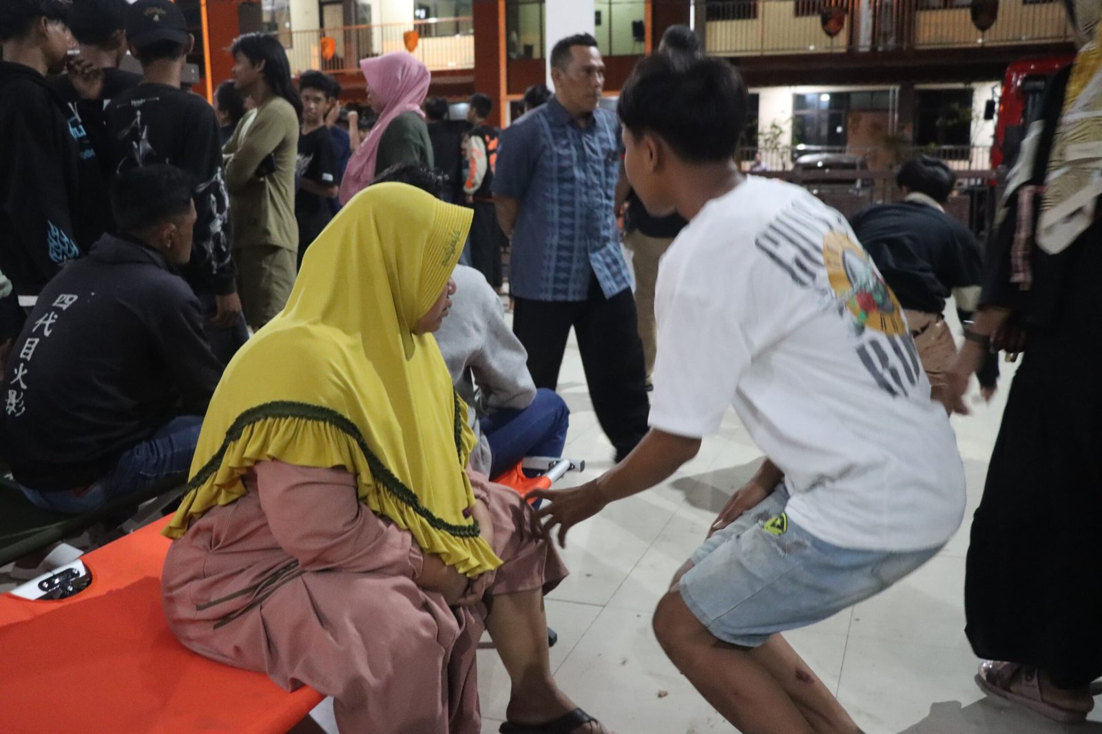 Pelajar Demak Pelajar di Demak diberi pembinaan setelah diduga terprovokasi ajakan demo dari media sosial, Rabu (3/9/2025). (Foto: Sam)