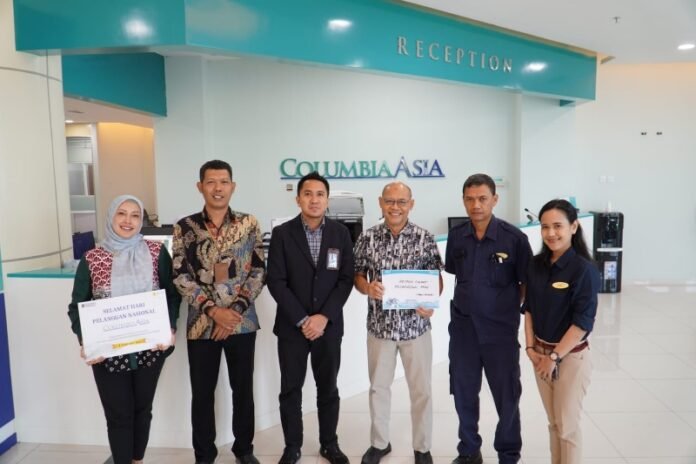 PLN UP2D Jawa Tengah & DIY bersama PLN UP3 Semarang melakukan kunjungan ke Rumah Sakit Columbia Asia