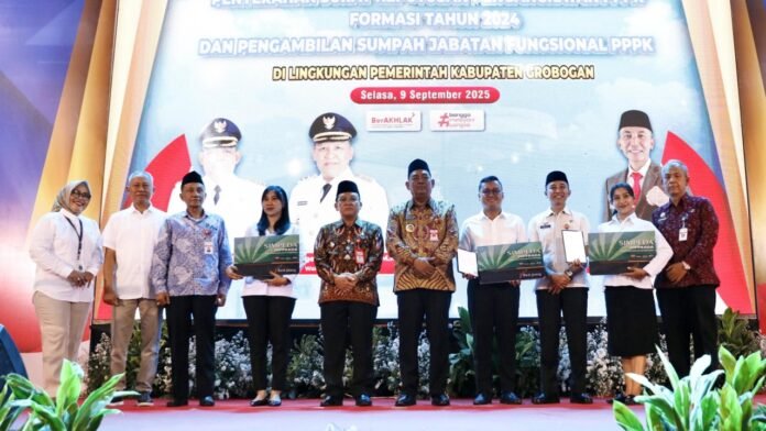 Bupati Grobogan bersama jajaran pejabat Pemkab Grobogan. (Foto : Dok Bank Jateng)