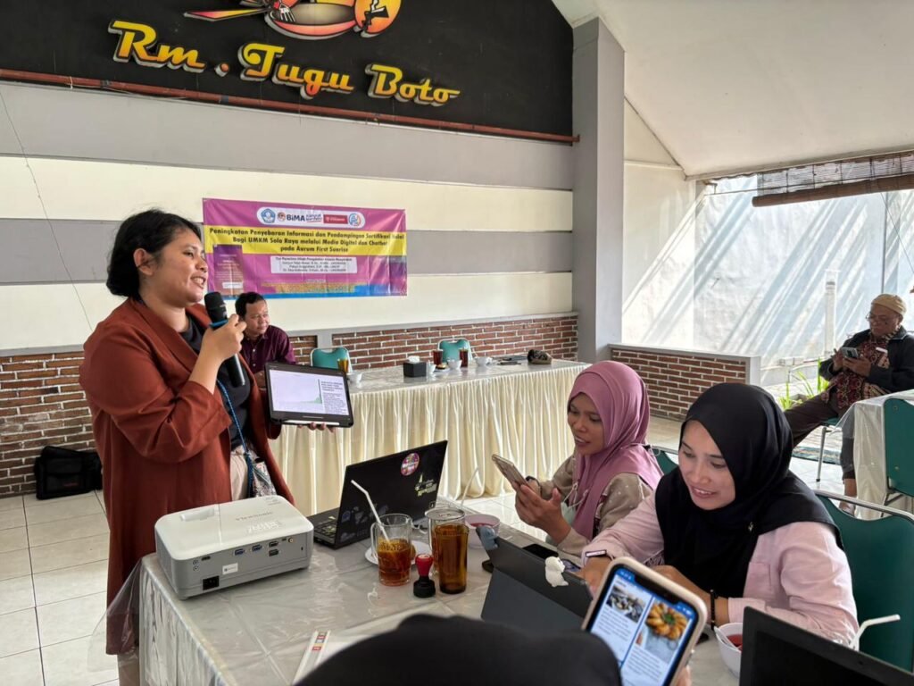 Pelatihan website untuk UMKM. (Foto : Dokumen)