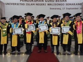 Pengukuhan Universitas Islam Negeri (UIN) Walisongo Semarang. (Foto : Dok UIN Walisongo Semarang)