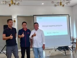 Jajaran manajemen Suzuki menyampaikan paparan jelang GIIAS Semarang 2025. (Foto : Dok JN)