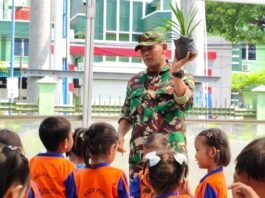 Anak-anak Pos PAUD Pertiwi Desa Doreng. (Foto : Sam)