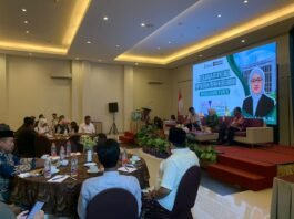 Sosialisasi skema baru tata kelola penyaluran pupuk bersubsidi di Hotel Amantis, Jumat (26/9/2025). (Foto: Sam)