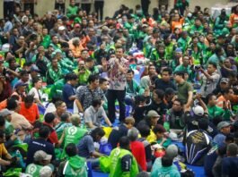Saresehan Mitra Ojol dan Angkutan Sewa Khusus (ASK) di GOR Jatidiri Semarang