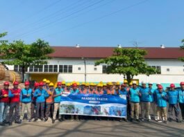 Personel PLN UP3 Semarang mengikuti kegiatan peningkatan keterampilan Yantek