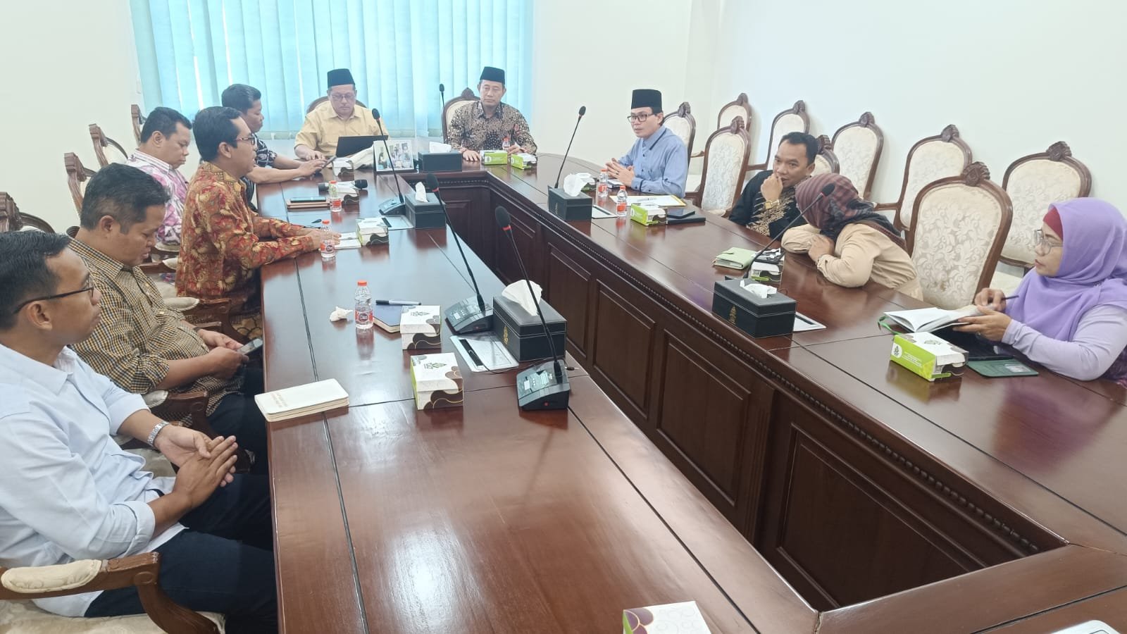 Rapat UIN Walisongo Rapat persiapan pelaksanaan kegiatan istighotsah, doa bersama, serta peringatan Maulid Nabi Muhammad SAW.. (Foto : Dok UIN Walisongo)