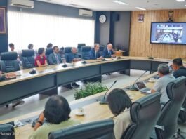 Rombongan kunjungan Duta Besar (Dubes) Prancis
