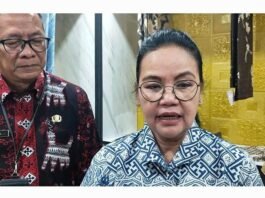 Wali Kota Semarang Agustina Wilujeng saat diwawancara