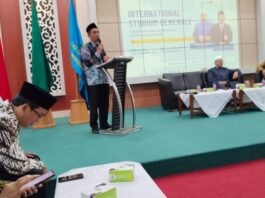 Internasional Stadium General bertema “Ilmu-ilmu Ushuluddin dan Tantangan Modernitas” yang bertempat di Aula Gedung Q Kampus 2 UIN Walisongo pada Rabu (03/09/2025). (Foto : Dok UIN Walisongo Semarang)