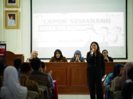 Lapor Semarang Goes to School Vol.I Tahun 2025, Selasa (9/9/2025) di Aula SMP Negeri 5 Semarang. (Foto : Dok Pemkot Semarang)