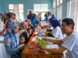 Kegiatan Volunteering sebagai bagian dari Program Pendampingan Gizi di Aula Kecamatan Bandar, Kabupaten Batang. (Foto : Dok Nestlé)