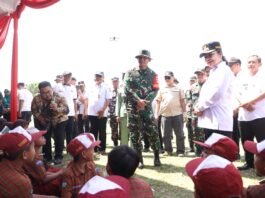 Pembukaan Program TNI Manunggal Membangun Desa (TMMD) Sengkuyung. (Foto : Dok Pemkot Semarang)
