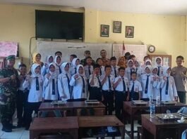 Sarapan Bergizi Gratis (SBG) di sekolah. (Foto : Sam)